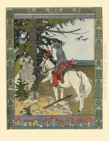 Ilustração para o conto do príncipe Ivan The Firebird And The Gr