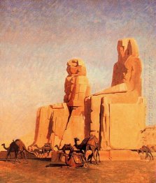 Tebas Colosseums, Memnon e Sesostris (estudo)
