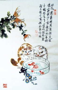 Cat - Chinesische Malerei