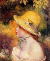 Ragazza In Un Cappello di paglia 1890