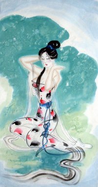 Belle dame - Peinture chinoise