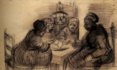 Empat Orang Berbagi A Meal 1885