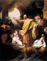 St. Peter Pregando no dia de Pentecostes