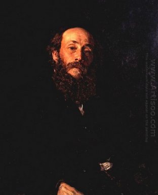 Portrait Of The Artist Nikolay Gay 1880