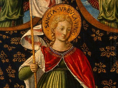 Saint Ursula With Angels And Donor Detail 1