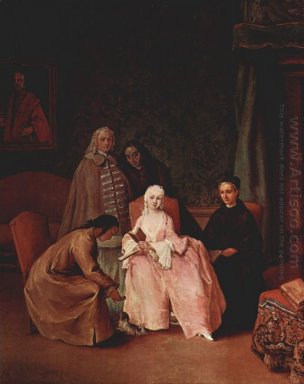 Ein Besuch zu einer Dame 1746