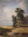 paysage d'été avec des chênes 1850
