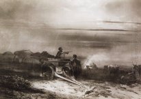 bivouac na Chumakov deserto comboio 1867