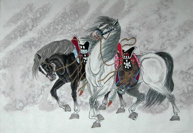 Caballo - la pintura china