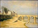 Bron över floden Saône At Mâcon 1835