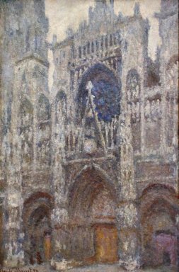 Rouen Catedral tiempo gris
