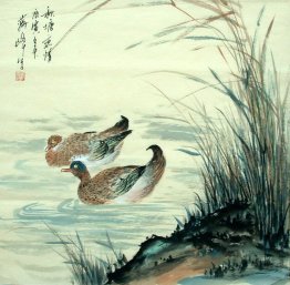 Pássaros & flores - pintura chinesa
