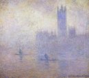 Houses Of Parliament Fog Effect 1901