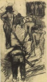 Diggers i trasiga Up Street 1882