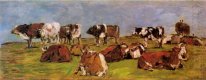 Kühe in einem Feld
