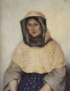 Portret van T K Domozhilova 1891