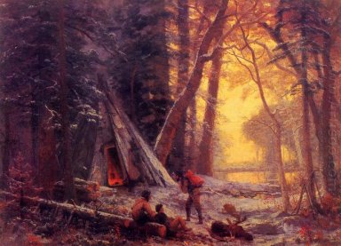 campamento de cazadores de alces