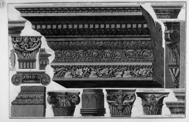Architrave Frieze Cornice Various Capitals Saints Cosmas And Dam