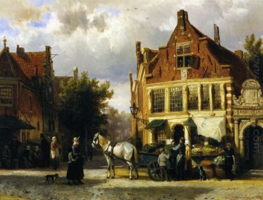 O Canto do Westerstraat e Tabakstraat em Enkhuizen