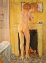 Nude At The Fireplace 1913