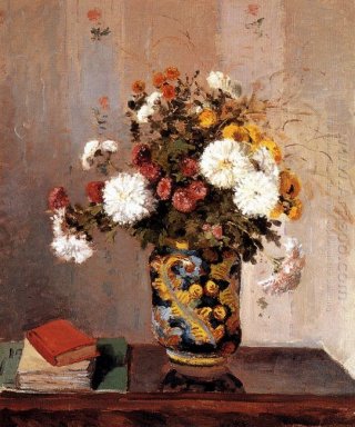 chrysanthemums in a chinese vase 1873