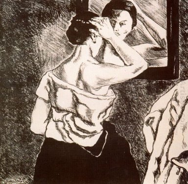 Femme dans le miroir