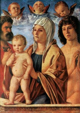 De Maagd en Kind met St Peter en St. Sebastian