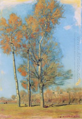 Träd på sjön Brienz nära Bodeli 1906