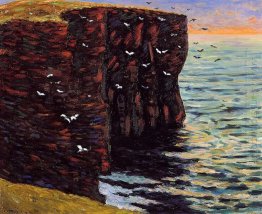 The Black penhascos nas Thurso 1895