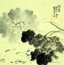 Fish & Lotus - peinture chinoise