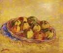 Stillleben mit Korb mit Äpfeln 1887