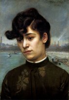 Retrato de Juliette Lacour Modelo 1886