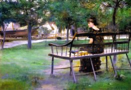 Wanita di Bench sebuah