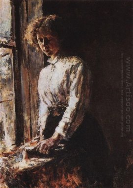 By The Window Portrait d\'Olga Trubnikova 1886