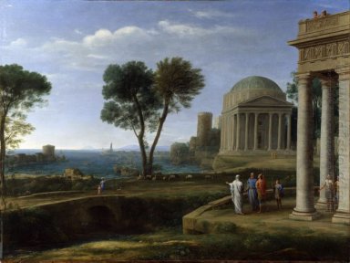 Paisaje con Aeneas en Delos 1672