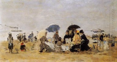 Strand-Szene 1880