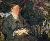 madame manet i vinterträdgård 1879
