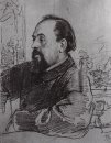 Retrato de S Mamontov 1879