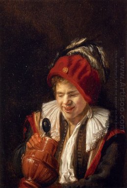 Una juventud con un jarro