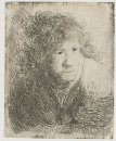 Zelfportret Voorovergebogen Luisteren 1628
