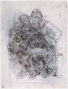 Study Of St Anne Mary And The Christ Child