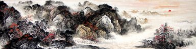 Berge und Wasser - Chinesische Malerei