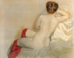 Nude Dengan Red Stockings