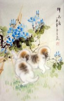 Dog - pittura cinese