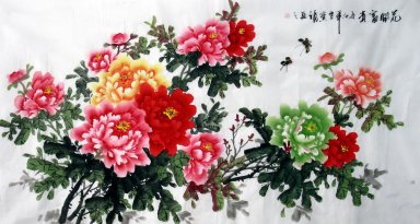 Pivoine - Peinture chinoise