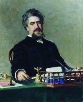Portret van Ingenieur Ivan Yefgrafovich Adadurov 1885