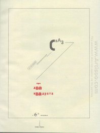 Suprematic conto sobre dois quadrados 1920