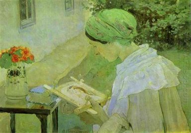 Porträt von Ekaterina Nesterova 1909