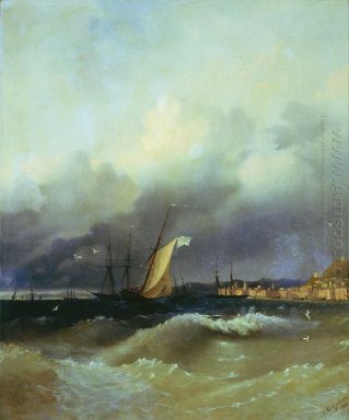 El Mar Negro en la noche