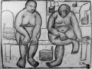 Dans les bains 1911